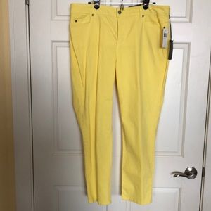 NYDJ Yellow women’s jeans size 16 NWT